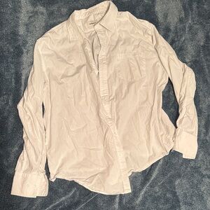 Women’s White Button-Down Shirt